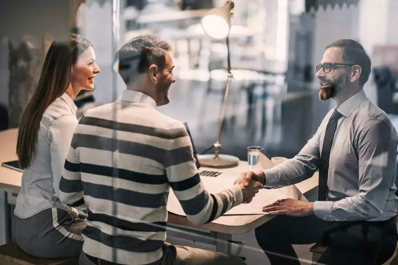 Business owner meeting with funding advisor